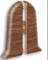 Плинтус Идеал 3Д 55 Классик 206 заглушка дуб коньячный 