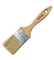 Кисть плоская 40х12мм пластиковая ручка смешанный ворс Среда Decor(12)