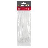 Хомут нейлоновый  2,5х150мм 100шт белый Милен