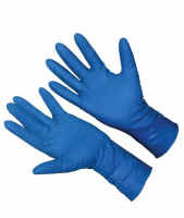 Перчатки одноразовые латексные синие M HR Gloves