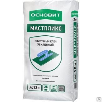 Клей для плитки 25кг АС12Н Мастпликс Основит(1)