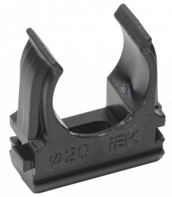 Клипса к трубе гофриров.20 ПНД черная IEK