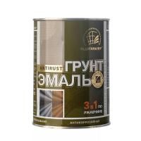 Грунт эмаль по ржавчине 3в1 графит 0,9 кг Радуга