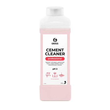 Средство очиститель после ремонта 1,0л pH2 пенная формула Cement Cleaner Grass