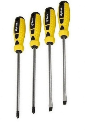 Отвертка SL6,5х150мм диэлектрическая Work---