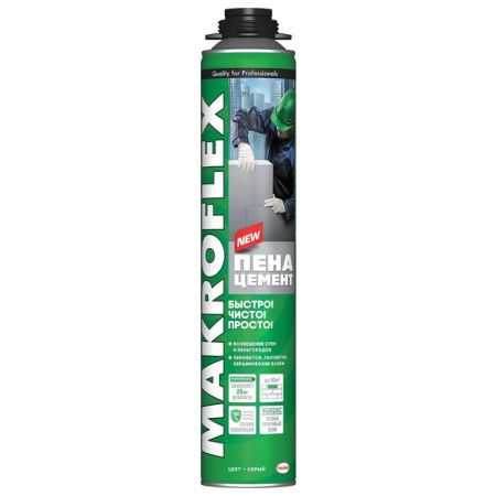 Пена-цемент Makroflex 850мл Pro