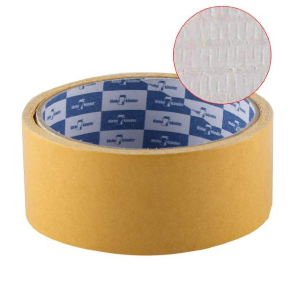 Лента двусторонняя ткань 50ммх10м Klebebander