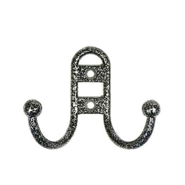 Крючок металл 2 рожковый №13 хром Металлист