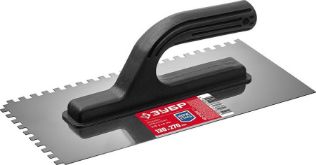 Гладилка стальная 130х270мм зуб10х10мм Зубр